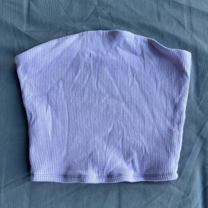 Garage Lilac Ribbed Top